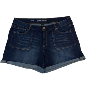Lane Bryant New With Out Tags Dark Wash Jean Trouser Cuffed Jean Shorts Size 18